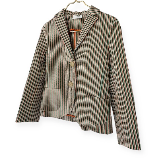 Akris Punto • Seersucker Two Button Blazer - Picture 7 of 15